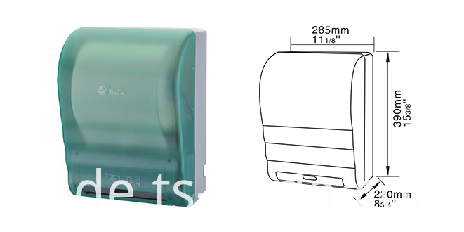 Berühren Sie den kostenlosen Papierhandtuchspender mit Mikrocomputersteuerung Touch free paper towel dispenser with Microcomputer control